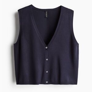 H&M Navy Blue Sleeveless vest
